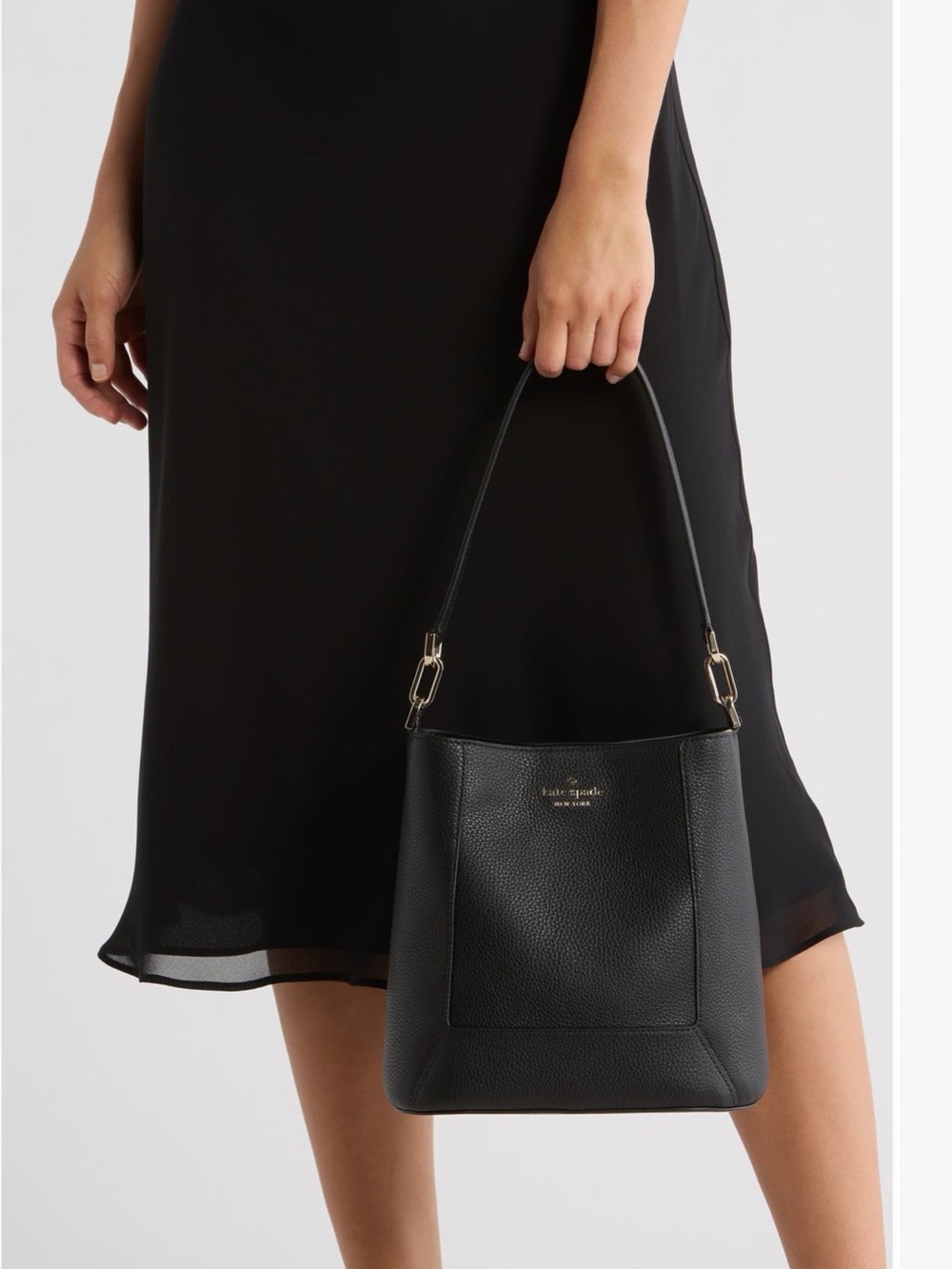 Kate Spade New York Black Leather Shoulder Bag - Picture 2 of 11